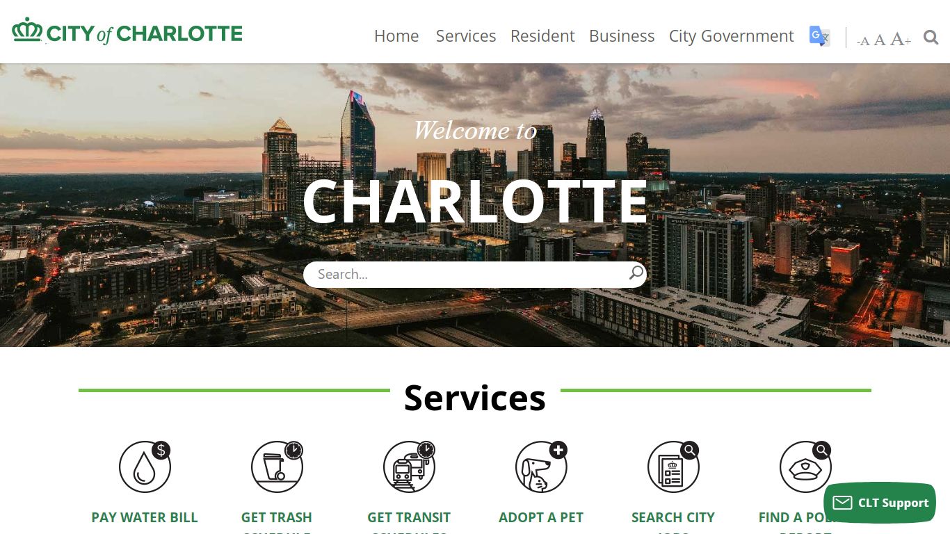 City of Charlotte Home Page - Mecklenburg County